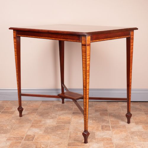 GOOD QUALITY EDWARDIAN INLAID MAHOGANY OCCASIONAL TABLE - ADDITIONAL PHOTO 8