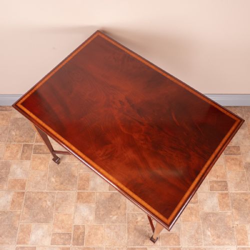 GOOD QUALITY EDWARDIAN INLAID MAHOGANY OCCASIONAL TABLE - ADDITIONAL PHOTO 17