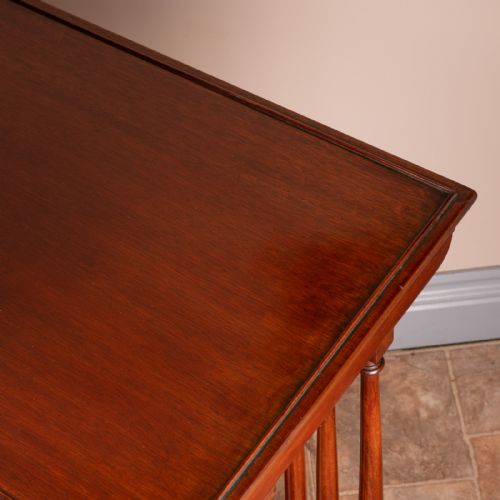 GOOD QUALITY MAHOGANY QUARTETTO NEST OF TABLES - ADDITIONAL PHOTO 21
