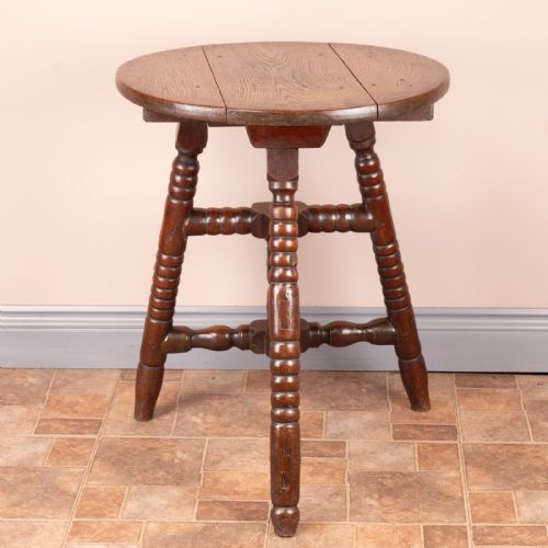 COUNTRY OAK FOLDING OCCASIONAL TABLE - ADDITIONAL PHOTO 5
