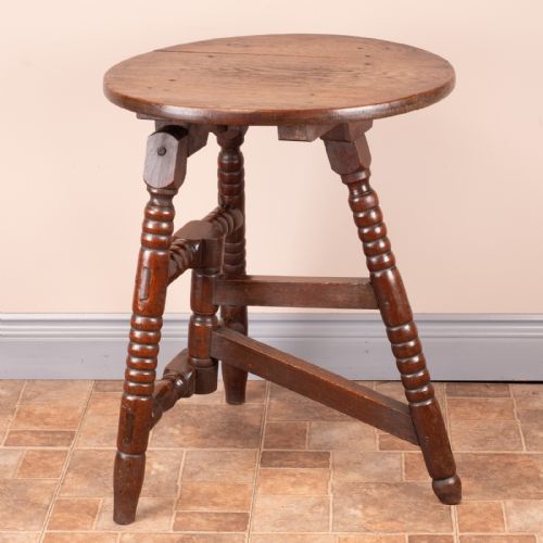 COUNTRY OAK FOLDING OCCASIONAL TABLE - ADDITIONAL PHOTO 6