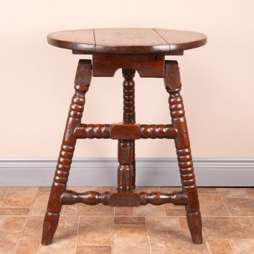 COUNTRY OAK FOLDING OCCASIONAL TABLE - ADDITIONAL PHOTO 10
