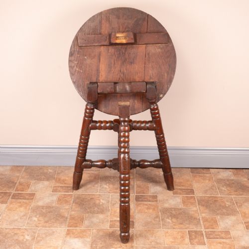 COUNTRY OAK FOLDING OCCASIONAL TABLE - ADDITIONAL PHOTO 13