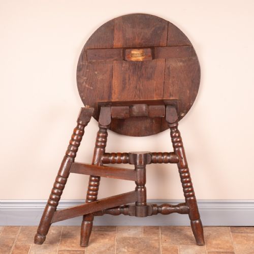 COUNTRY OAK FOLDING OCCASIONAL TABLE - ADDITIONAL PHOTO 14