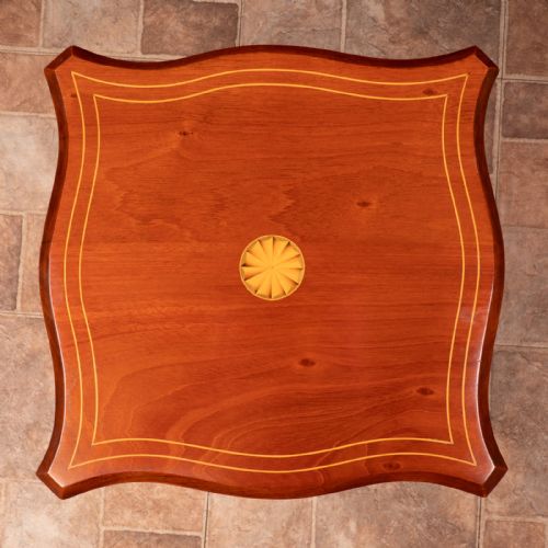 INLAID MAHOGANY TABLE TOP REVOLVING BOOKCASE - ADDITIONAL PHOTO 6