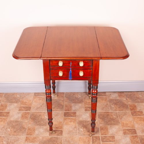 19THC MAHOGANY PEMBROKE WORK TABLE - ADDITIONAL PHOTO 10