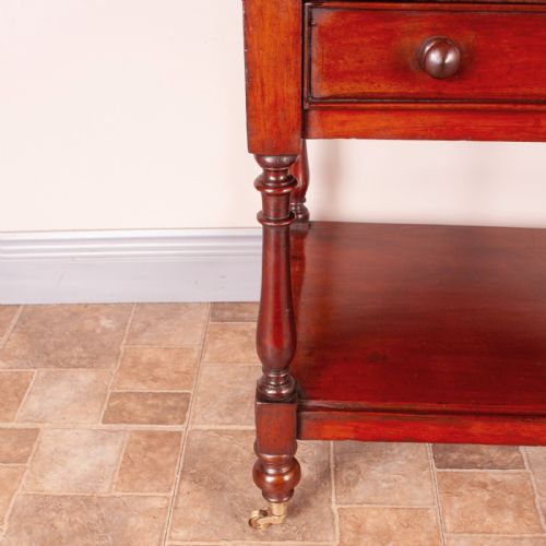19THC MAHOGANY WHATNOT WITH DRAWER - ADDITIONAL PHOTO 10