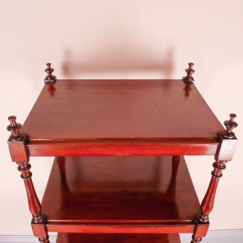 19THC MAHOGANY WHATNOT WITH DRAWER - ADDITIONAL PHOTO 12