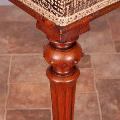 19THC WALNUT STOOL - ADDITIONAL PHOTO 4