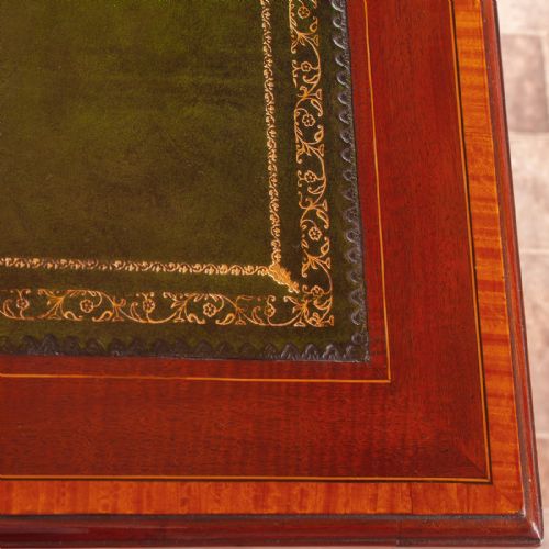 GOOD QUALITY EDWARDIAN INLAID MAHOGANY WRITING DESK - ADDITIONAL PHOTO 6