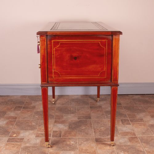GOOD QUALITY EDWARDIAN INLAID MAHOGANY WRITING DESK - ADDITIONAL PHOTO 13