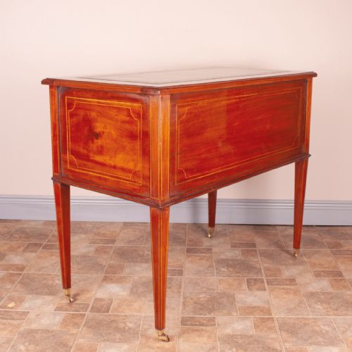 GOOD QUALITY EDWARDIAN INLAID MAHOGANY WRITING DESK - ADDITIONAL PHOTO 15