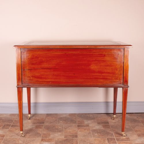 GOOD QUALITY EDWARDIAN INLAID MAHOGANY WRITING DESK - ADDITIONAL PHOTO 17