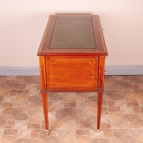 GOOD QUALITY EDWARDIAN INLAID MAHOGANY WRITING DESK - ADDITIONAL PHOTO 20