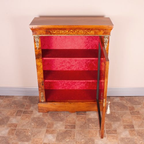 GOOD QUALITY VICTORIAN INLAID WALNUT PIER CABINET - ADDITIONAL PHOTO 10