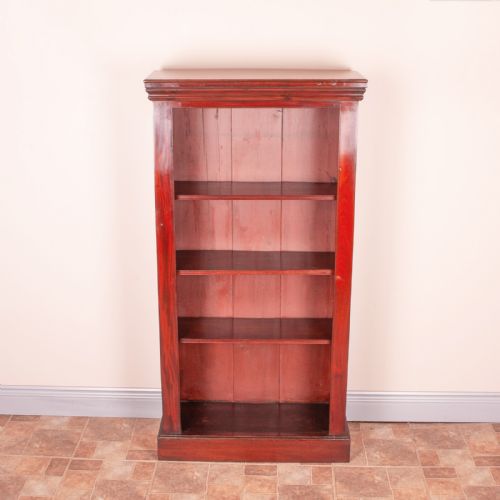 tall open bookcase with adjustable shelves - CATEGORY: ANTIQUE BOOKCASES - DATED 19TH CENTURY