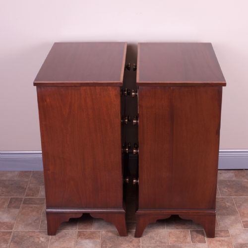 PAIR OF SMALL INLAID MAHOGANY CHESTS OF DRAWERS - ADDITIONAL PHOTO 9