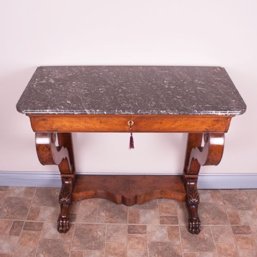 19THC FRENCH WALNUT CONSOLE TABLE - ADDITIONAL PHOTO 2