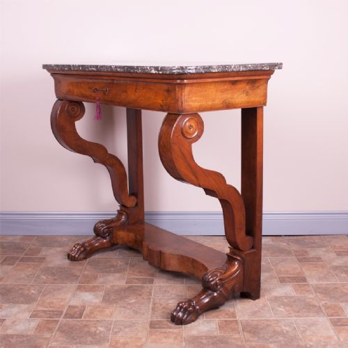 19THC FRENCH WALNUT CONSOLE TABLE - ADDITIONAL PHOTO 3