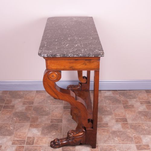 19THC FRENCH WALNUT CONSOLE TABLE - ADDITIONAL PHOTO 4