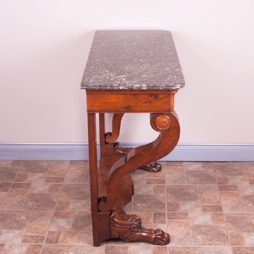 19THC FRENCH WALNUT CONSOLE TABLE - ADDITIONAL PHOTO 5