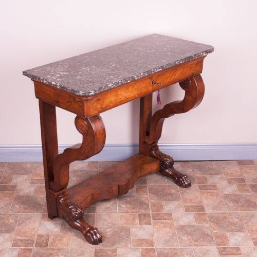 19THC FRENCH WALNUT CONSOLE TABLE - ADDITIONAL PHOTO 6