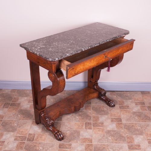 19THC FRENCH WALNUT CONSOLE TABLE - ADDITIONAL PHOTO 7