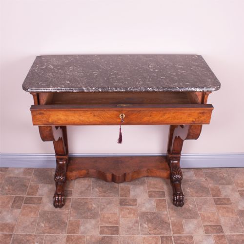 19THC FRENCH WALNUT CONSOLE TABLE - ADDITIONAL PHOTO 8