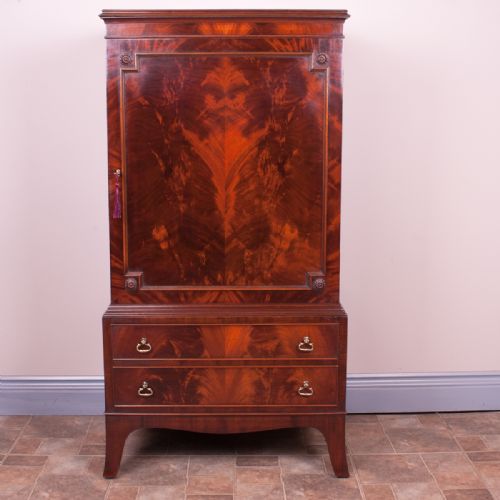 GOOD QUALITY MAHOGANY FOLIO CABINET - ADDITIONAL PHOTO 2