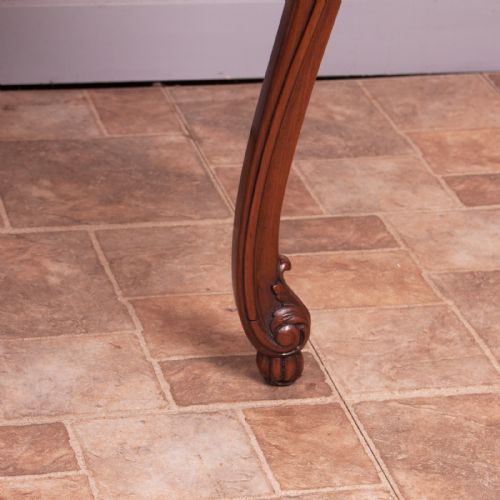 GOOD QUALITY MARQUETRY TOPPED ROUND COFFEE TABLE - ADDITIONAL PHOTO 7