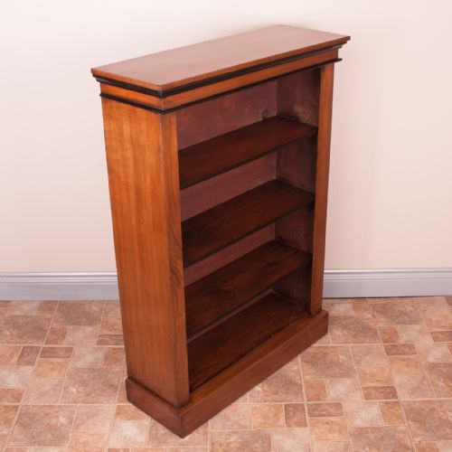 GOOD SIZED WALNUT OPEN BOOKCASE - ADDITIONAL PHOTO 3