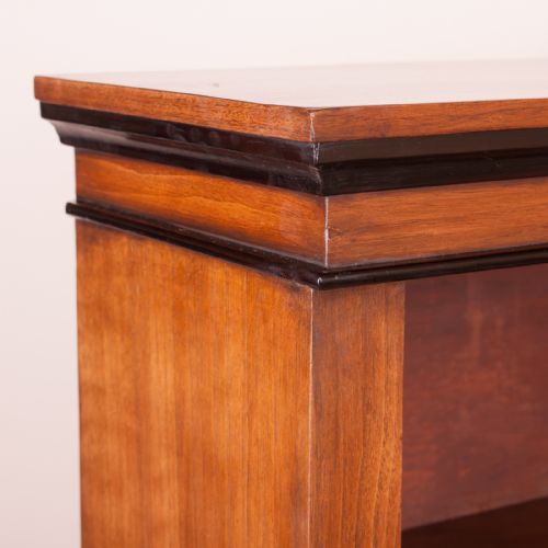 GOOD SIZED WALNUT OPEN BOOKCASE - ADDITIONAL PHOTO 4