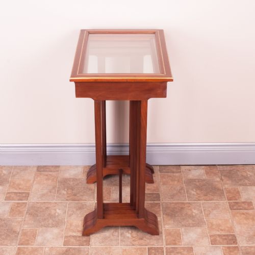 GOOD QUALITY FRENCH BRASS INLAID MAHOGANY QUARTETTO NEST OF TABLES - ADDITIONAL PHOTO 10