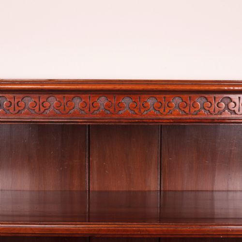 GOOD QUALITY WALNUT OPEN BOOKCASE - ADDITIONAL PHOTO 7