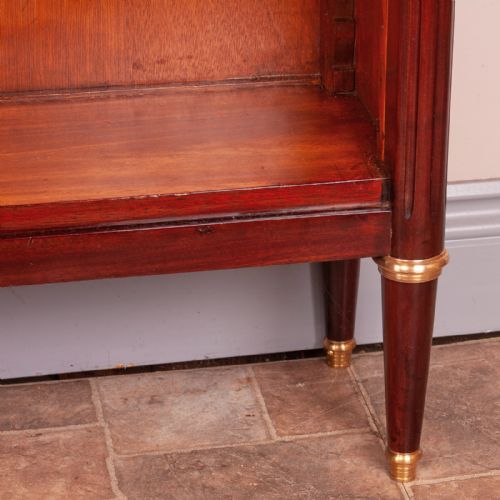 LARGE FRENCH BOOKCASE WITH MARBLE TOP - ADDITIONAL PHOTO 6