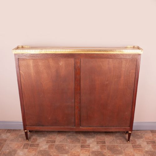 LARGE FRENCH BOOKCASE WITH MARBLE TOP - ADDITIONAL PHOTO 8