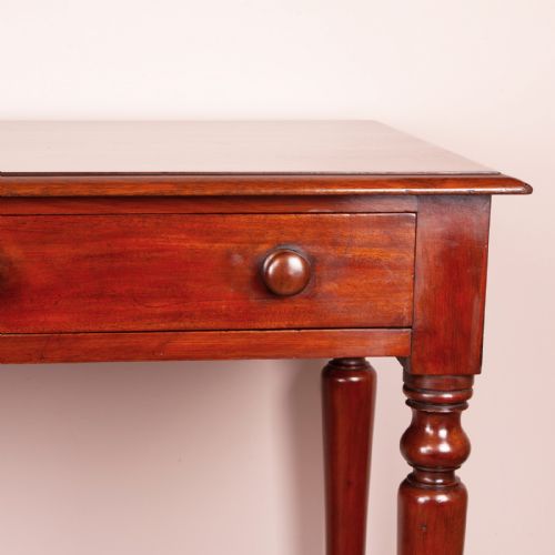 19THC TWO DRAWER MAHOGANY SIDE TABLE - ADDITIONAL PHOTO 7