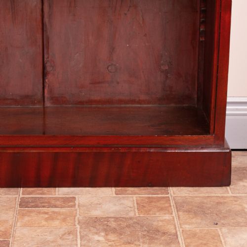VICTORIAN MAHOGANY OPEN BOOKCASE - ADDITIONAL PHOTO 2