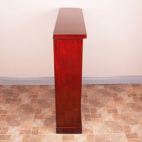 VICTORIAN MAHOGANY OPEN BOOKCASE - ADDITIONAL PHOTO 3