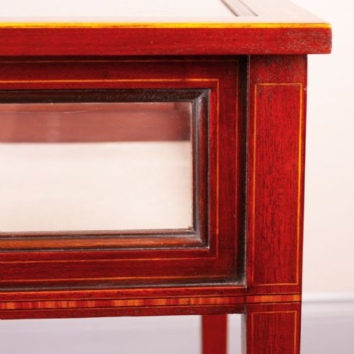 EDWARDIAN INLAID MAHOGANY BIJOUTERIE DISPLAY TABLE - ADDITIONAL PHOTO 10