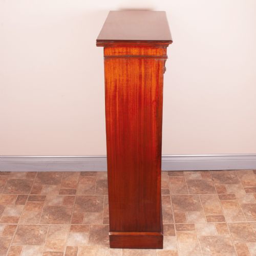 GOOD QUALITY EDWARDIAN MAHOGANY OPEN BOOKCASE - ADDITIONAL PHOTO 3
