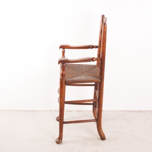 CHILD'S RUSH SEATED LADDERBACK HIGH CHAIR - ADDITIONAL PHOTO 5