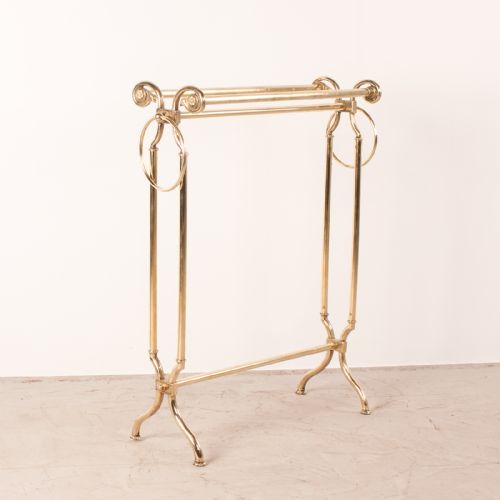 GOOD QUALITY CONTINENTAL BRASS TOWEL RAIL - ADDITIONAL PHOTO 1