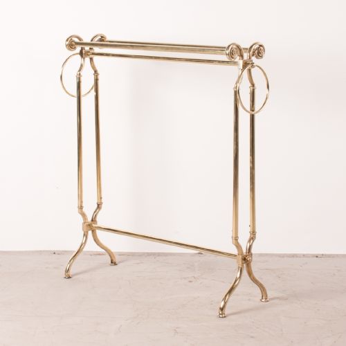 GOOD QUALITY CONTINENTAL BRASS TOWEL RAIL - ADDITIONAL PHOTO 4