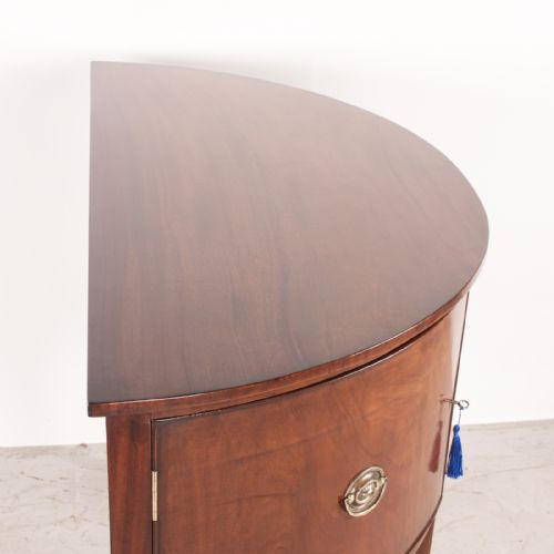 MAHOGANY DEMI LUNE SHAPED SIDEBOARD - ADDITIONAL PHOTO 8
