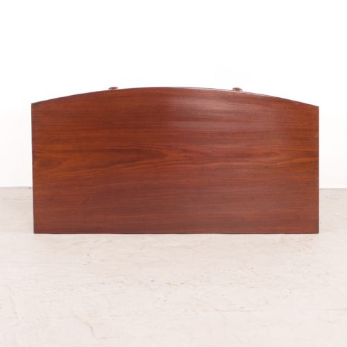 19THC TWO DRAWER MAHOGANY BOW FRONT SIDE TABLE - ADDITIONAL PHOTO 10