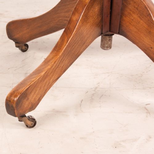 REVOLVING HEIGHT ADJUSTABLE BEECH OFFICE DESK CHAIR - ADDITIONAL PHOTO 10