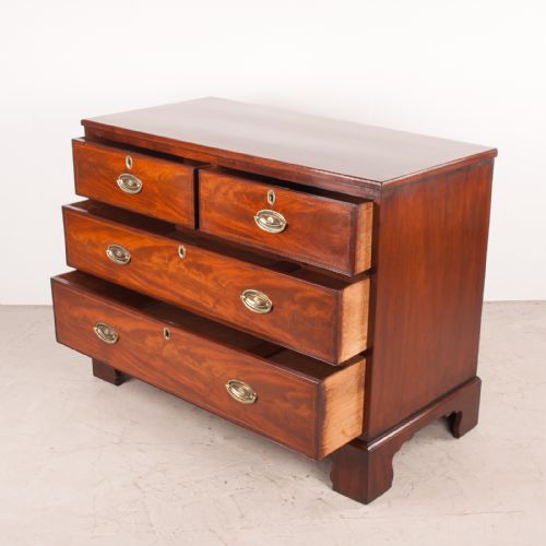 INLAID MAHOGANY CHEST OF DRAWERS - ADDITIONAL PHOTO 3