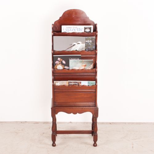 MAHOGANY MAGAZINE RACK - ADDITIONAL PHOTO 1
