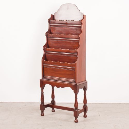 MAHOGANY MAGAZINE RACK - ADDITIONAL PHOTO 2